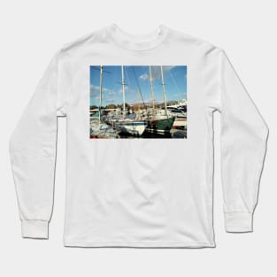 Moored yachts Long Sleeve T-Shirt
